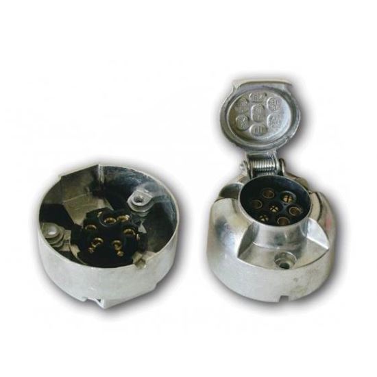 Priza remorca 7 pini, 12V, metal WGN006/k Hico