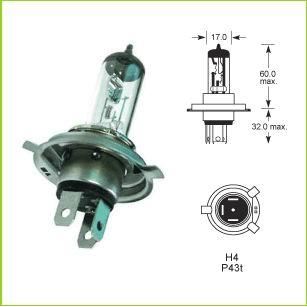 Bec H4 24V 75/70W P43 Selum