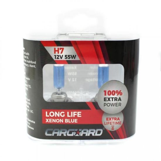 Set 2 becuri H7, 12V/55W, Xenon extra 100%, Carguard BHA024