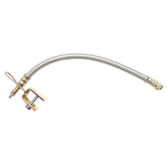 Prelungitor valva din impletitura metalica cu clips cu surub 28cm AC12