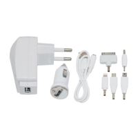 Incarcator 220V cu 12Vx1USB si 5 adaptori, 9613 Amax