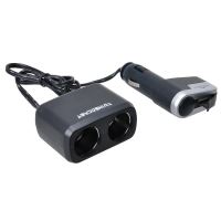 Stecher 2 prize, 12 / 24V, cu fir si USB, 7526 Automax