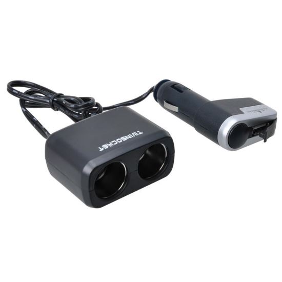Stecher 2 prize, 12 / 24V, cu fir si USB, 7526 Automax