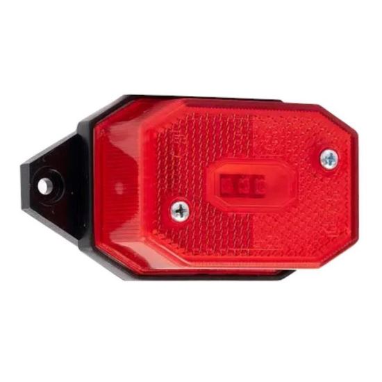 Lampa gabarit 63x42, LED, rosie, cu suport 2 urechi, FT-001-C3 Fristom