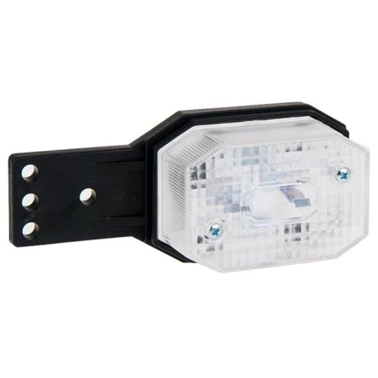 Lampa gabarit 63x42, bec, alba, cu suport lateral, FT-001-B2 Fristom