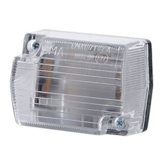 Lampa gabarit 65x55, bec, alba, pozitie fata, 12-24V, LO-110 Horpol  