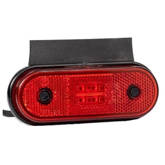 Lampa gabarit 118x46, LED, rosie, cu suport, 12-36V, FT-020-C+K Fristom 