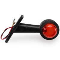 Lampa gabarit cu brat oblic 45°, 125mm, bec, alba-rosie, 12-24V, G06/3 Gmak 