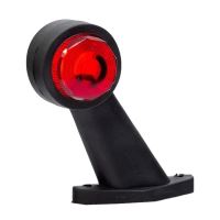 Lampa gabarit cu brat oblic 45°, 130mm, bec, alb-rosie, 12-24V, FT-033-C Fristom