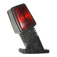 Lampa gabarit cu brat oblic 45°, 145mm, LED, alb-rosie, 12-24V ANS