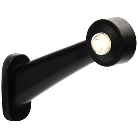 Lampa gabarit cu brat 187mm, oblic 45°, LED, alb-rosie, stanga, 12-24V, W21.3 136L Was  