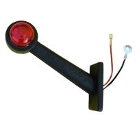 Lampa gabarit cu brat 190mm, oblic 45°, bec, alb-rosie, 12-24V, G06 (A226) Gmak 