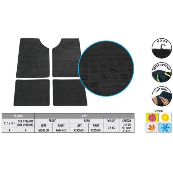 Covorase auto cauciuc 66x45 ajustabile, Puma A022 Art