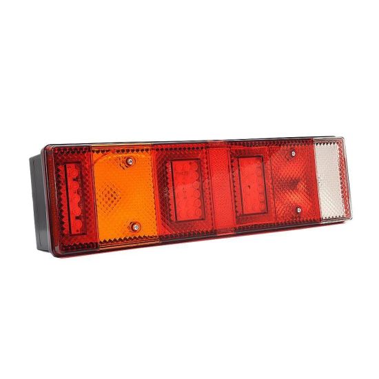 Lampa spate 465x130, 8 functii, cu numar si cablu, hibrid, stanga, W26dzL 658Was
