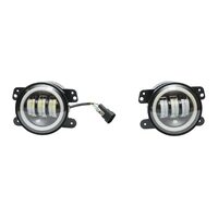 Set 2 proiectoare ceata cu DRL (Angel Eyes) 3 functii, fi90mm, Dacia, Renault, Jeep, Dodge, Chrysler, BK69122