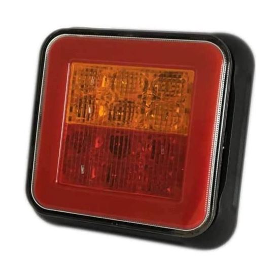 Lampa spate 100x82, 3 functii, LED NEON, margine groasa, CA7106 247 Lighting