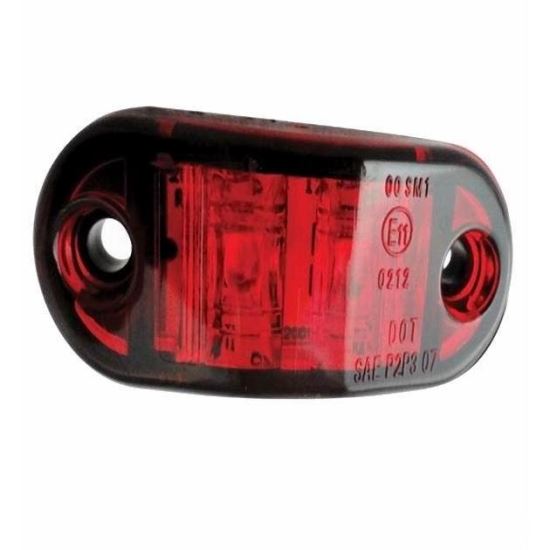 Lampa gabarit 65x28, LED, 10-30V, rosie CA 6095R 247Lighting