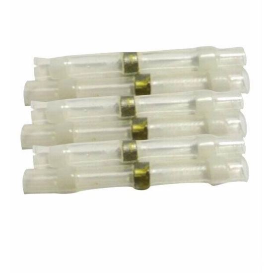 Conector termocontractabil, butt cu inel cositor transparent, 0.5mm2, 10buc / punga SHSB1 247Lighting