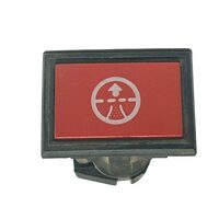 Indicator bord martor -30x22mm, 12/24V, Rosu rotund cu sageata