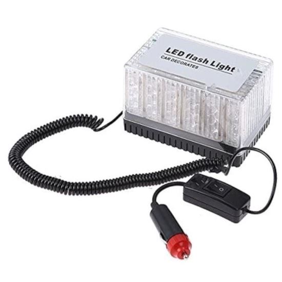 Girofar 12V, h75, LED, prindere cu magnet HS51056-12V
