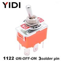 Intrerupator ON/OFF/ON E-TEN 1122, 3 faze, metal, 15A, 250V, 