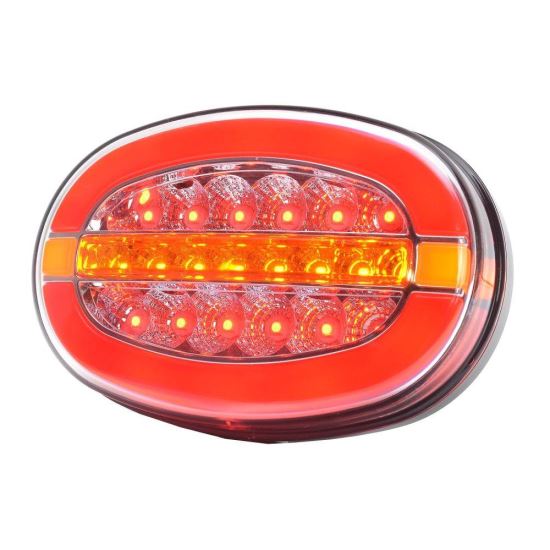 Lampa spate 136x91, 3 functii, LED Neon, cu 2 tipuri de prindere, stanga/dreapta, W205 1427L/P Was