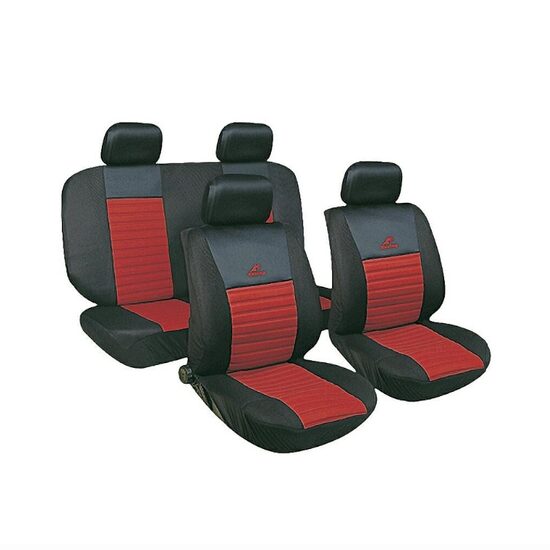 Set 8 huse auto universale, airbag, ECO TANGO RED, 68663 CarCo