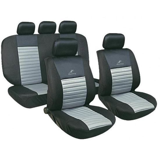 Set huse auto universale, airbag, Racing 47015 Tango Grafit 7011/dg