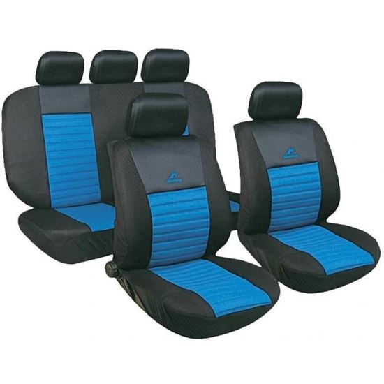 Set huse auto universale, airbag, Racing 47012 Tango Blue 7011/3