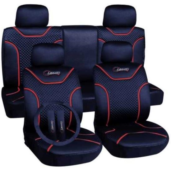 Set huse auto, volan si centura DarkBlue Classic 47262 CarCo