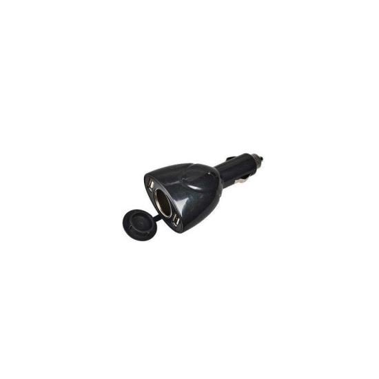 Incarcator auto 2 USB fara fir cu 1 priza 12V, 1000mA, 6970 Automax
