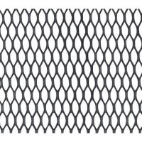 Ornament grila spoiler aluminiu, fagure, plasa 100 x 25cm, ochi 0.6x1.6cm, negru Alu Grill Net 9713 Automax