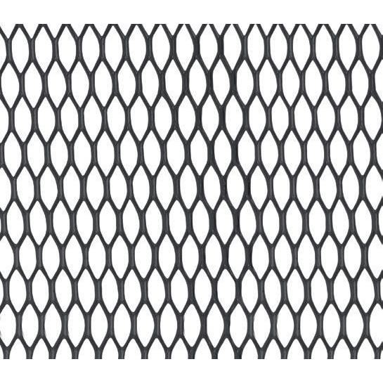 Ornament grila spoiler aluminiu, fagure, plasa 100 x 25cm, ochi 0.6x1.6cm, negru Alu Grill Net 9713 Automax