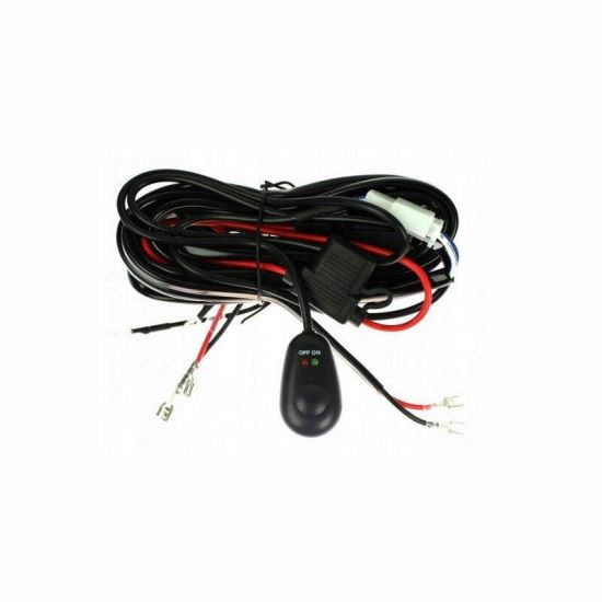 Cablaj electric pentru 2 proiectoare, 3m, cu intrerupator Led si releu 12v 40A,  TT.A90