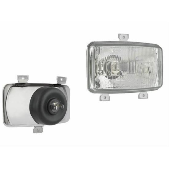 Element optic fara rama, fara pozitie, pentru far Zetor 25777/REPR1, 156x93, pentru H4, 34479 Wesem
