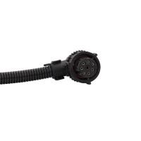 Mufa conector cu 8 pini, pentru lampi, in L, neagra cu cablu, Bayoneta, E1342 Truck Led