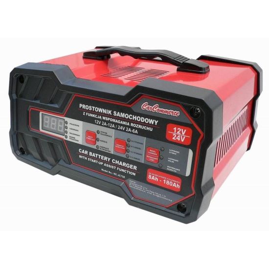 Redresor cu pornire 12/24V,  2-12Ah-12V, 2-6A-24V,  Start-up 42970 CarCo