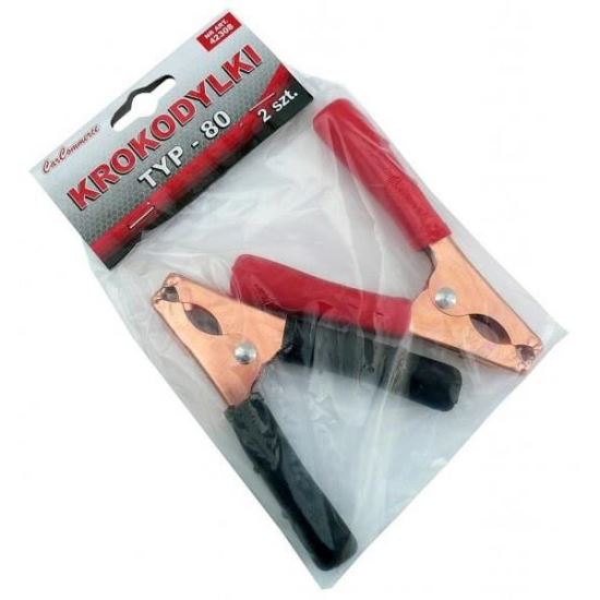Cleste cablu curent clema crocodil 11cm, 80A, 42308 CarCo