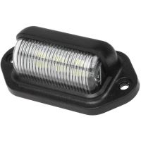 Lampa numar 6 LED-uri, 12-24V, aluminiu/crom/negru L101