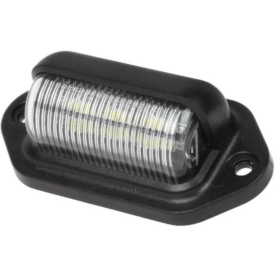 Lampa numar 6 LED-uri, 12-24V, aluminiu/crom/negru L101