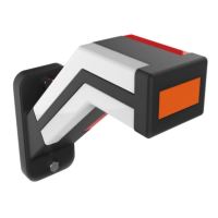 Lampa gabarit cu brat 185mm, oblic la 45°, LED, 3 functii, stanga, L1905 TruckLed