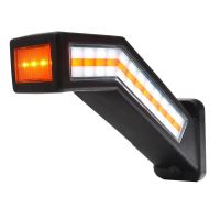 Lampa gabarit cu brat 185mm, cotit la 45°, multifunctionala 6 functii cu semnalizare dinamica, dreapta, W168.9DD 1441DD P Was