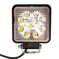 Proiector lucru auto 108x108, LED, 9-30V / 27W, 1890lm, spot, Hal009 Hico