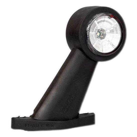 Lampa gabarit cu brat oblic 45°, 130mm, LED, alb-rosie, 12-36V, FT-009-C Fristom
