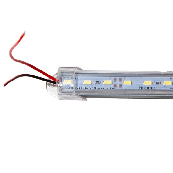 Lampa bara LED rigida, alba, 12V, 72 LED-uri SMD,100cm, Alsz057